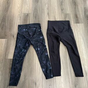 Maternity Old Navy Leggings (Selling together) Black and Tie-Dye Leggings